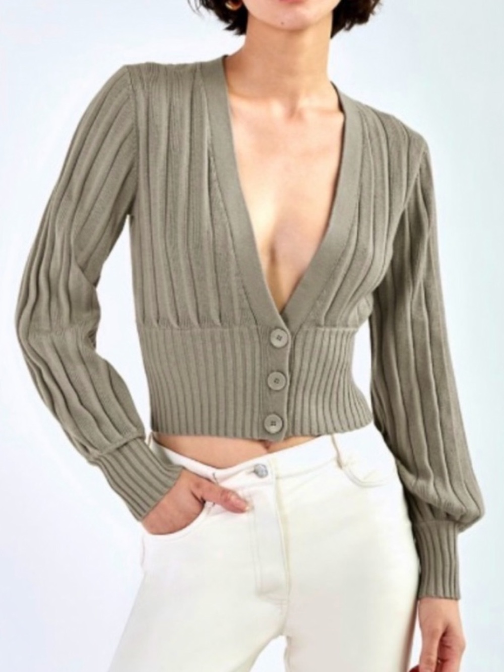 ARITZIA | Wilfred Free Wool Plunge Cardigan